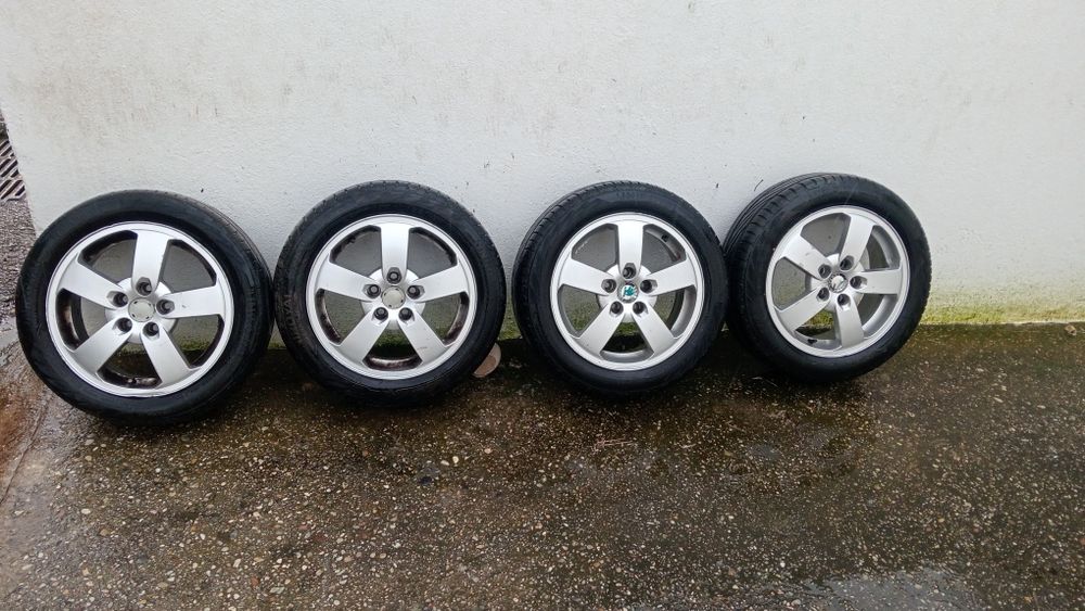 Jantes e pneus Skoda fabia