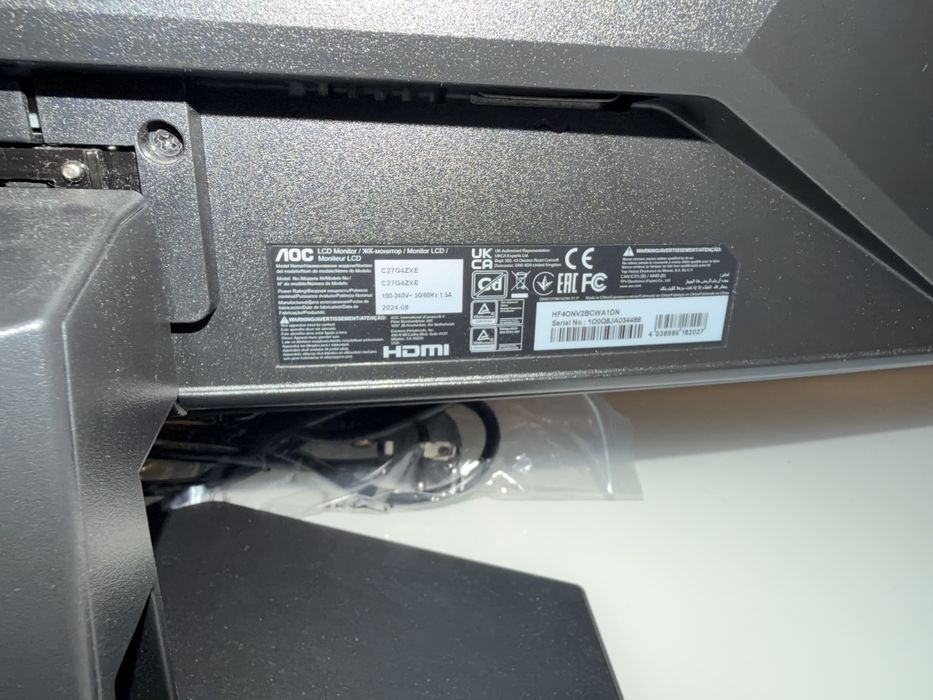 Monitor Gaming AOC 27” C27G4ZXE – 280Hz / 0.3ms