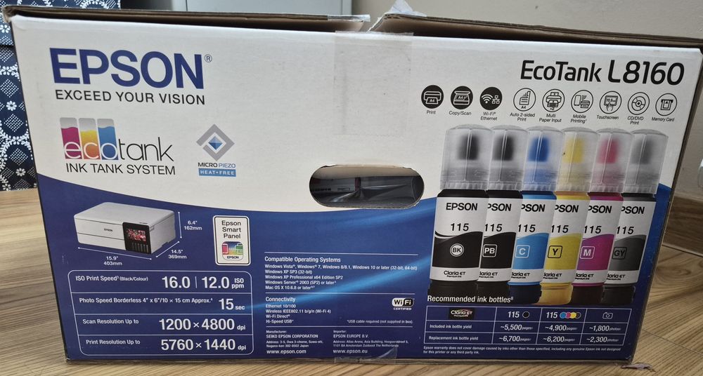 Nowa drukarka epson L8160