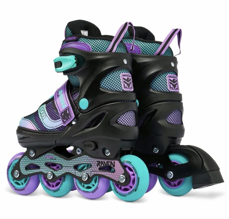 Rolki regulowane RAVEN Drill Violet/Mint 30-33