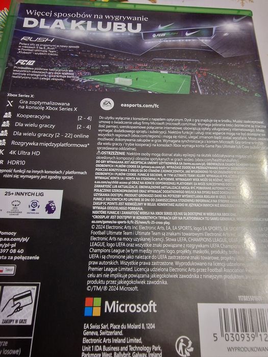 Sprzedam grę na konsole FC xbox serię x box one uzywana