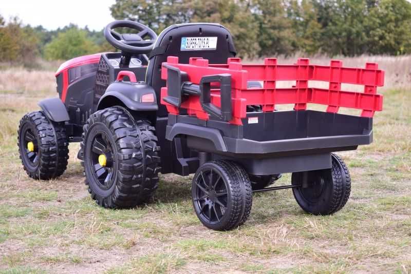 BAWIBUS.PL auto WIELKI TRAKTOR Z PRZYCZEPĄ na akumulator dla dzieci