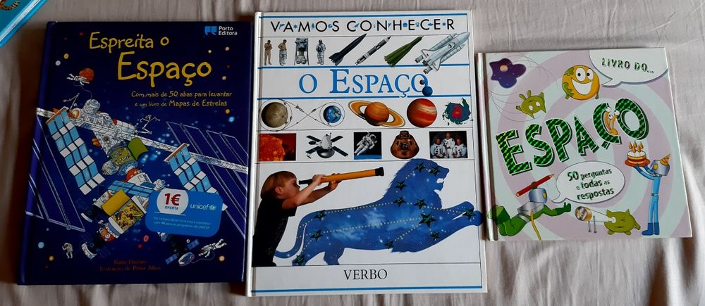Pack 3 livros didáticos sobre o Espaço