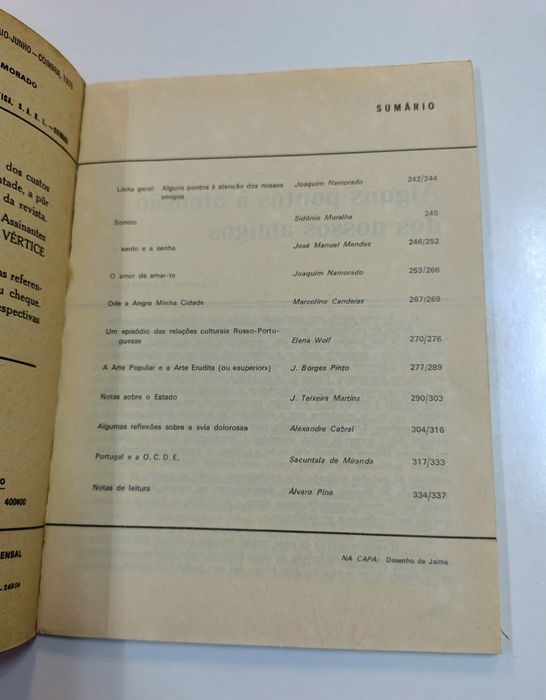 Vértice - Revista de Cultura e Arte

Maio / Junho 1978, n. 408 / 409