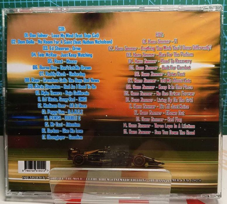 CD (Soundtrack, Score) / F1 The Album - (by Hans Zimmer & VA
