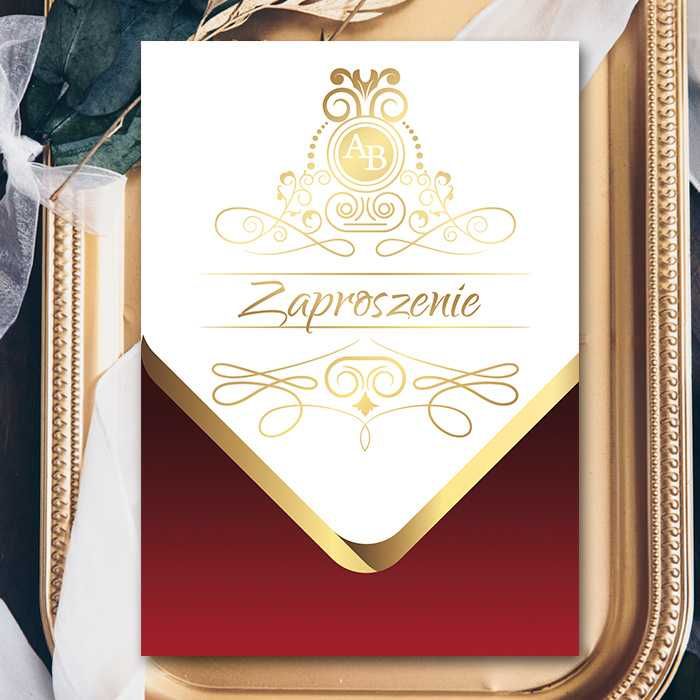 Royal Red – zaproszenia ślubne glamour