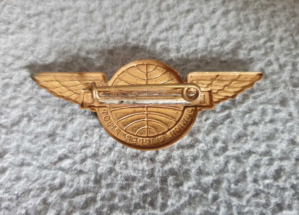 Crachá / Emblema PAN AM Junior Clipper Pilot - Anos 50