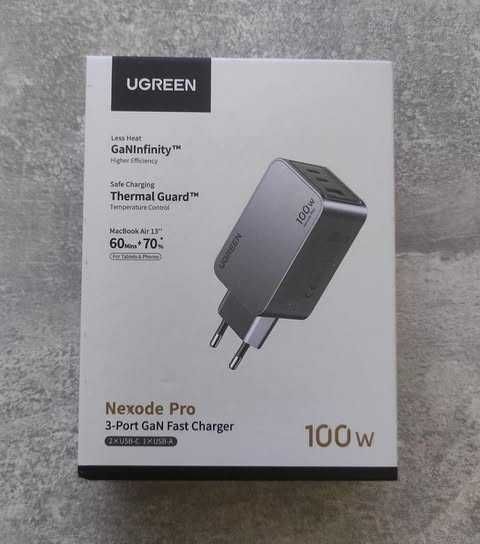 Зарядний пристрій UGREEN Nexode Pro 100W GaN Fast Charger (X757)