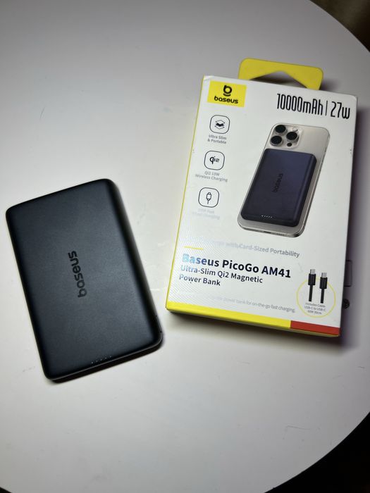 Портативна Батарея Baseus PicoGo Ultra-Slim Qi2 27W 10000mAh