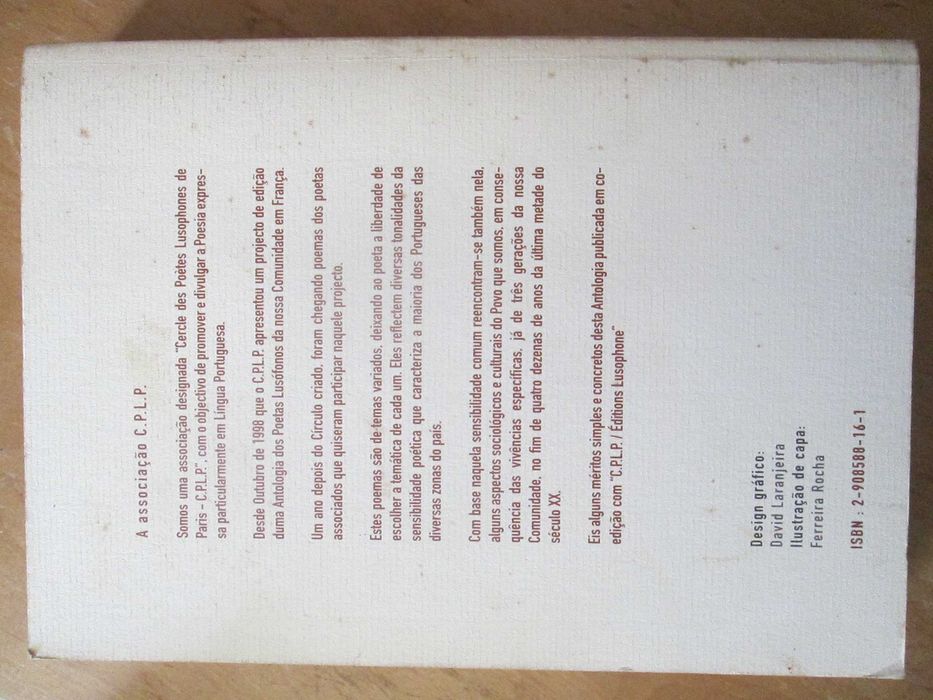 Antologia do Círculo dos poetas lusófonos de Paris