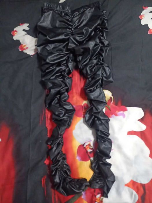 Спортивные Кожаные штаны для девочки школьницы