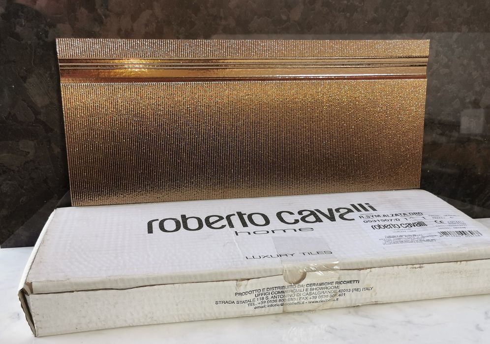 Płytki ROBERTO CAVALLI 16.5x40 Dekor Alzata Cokół