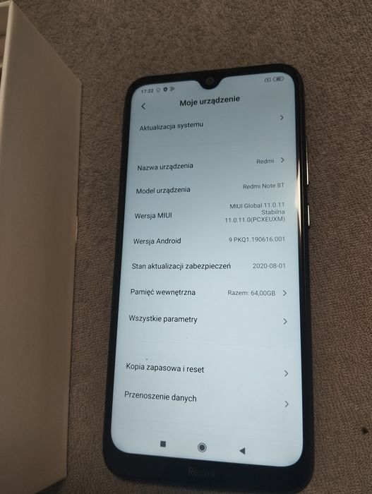 Smartfon Redmi Note 8T
