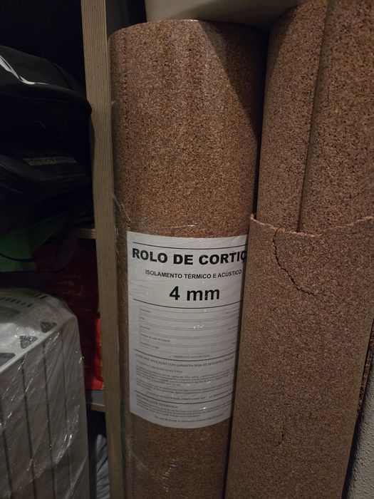 Rolo cortiça 4mm selado - 10m (10m x 1m x 4mm)
