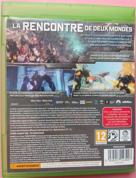 Transformers: Rise of the Dark Spark | Xbox One | rzadka gra