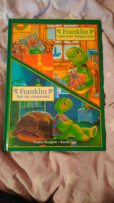 "Franklin boi się ciemności" i "Franklin i prezent świąteczny" książka