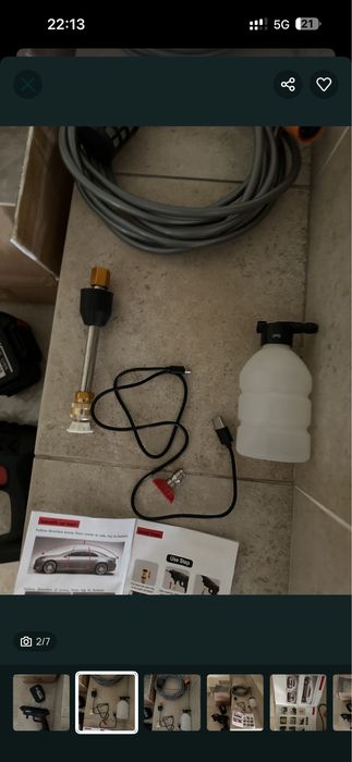 Pistola de pressão a bateria água, lavar carro