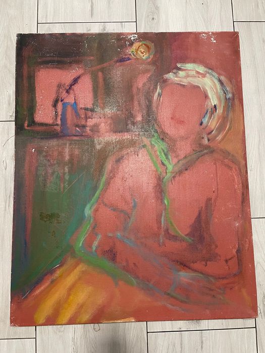 Obraz olej na płótnie, malarstwo sztuka abstrakcyjna