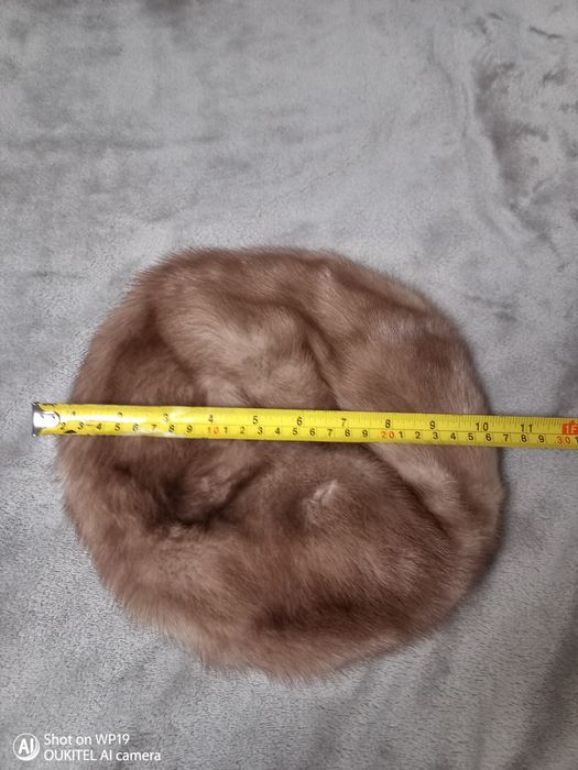 OKAZJA TANIO beret z futerka