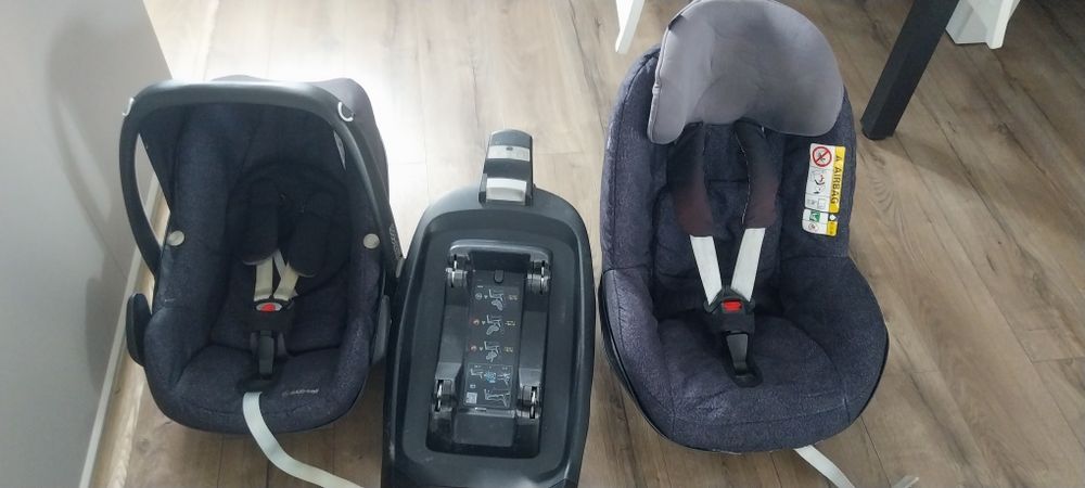 Fotelik 0-18 kg+ fotelik do 18,5kg + baza maxi Cosi 2WayFix
