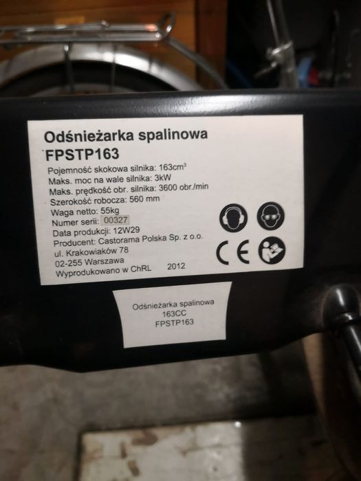 Odśnieżarka spalinowa