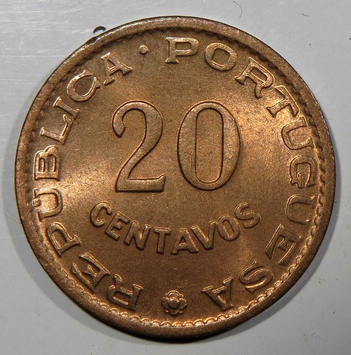 Ex-Colónias Portuguesas * Moeda Angola - 20 Centavos 1962 / Soberbo