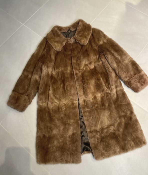 Futro dlugie parka vintage oldschool old money futerko basic slay y2k