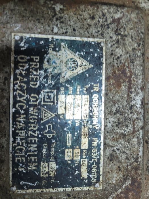 Polski transformator SPES TBS-160 220v 24v 160VA