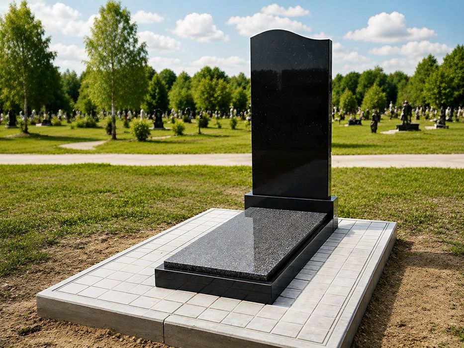 Готовий пам’ятник із граніту Одинарний пам’ятник