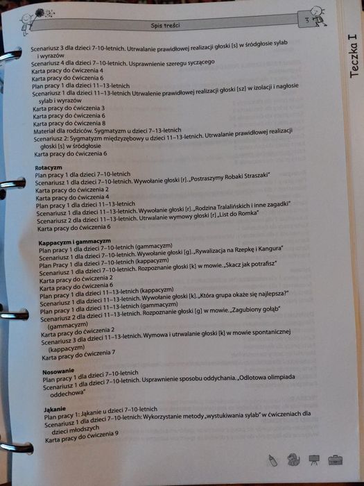 Teczka pracy logopedy i materiały multimediane na pendraivie