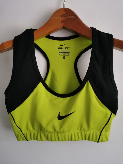 Nike top biustonosz sportowy logowany damski L/XL