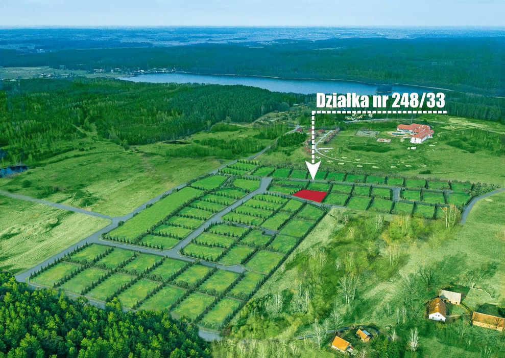 Działka budowlana 1040m² | Woryty koło Olsztyna