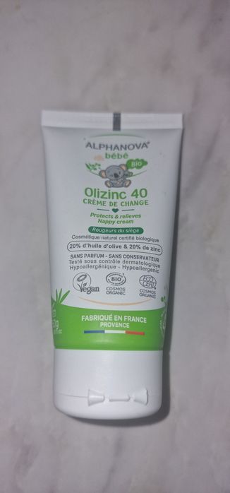 Alphanova Bebe, krem przeciw odparzeniom, Olizinc 40, 50 g