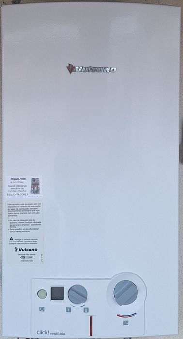 Esquentador Vulcano Ventilado Gás Natural 11Litros