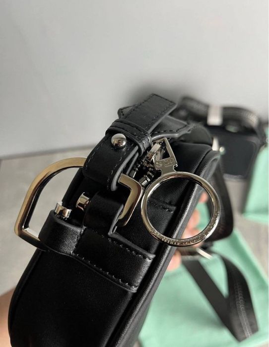 Off-White Camera сумка чорна нейлонова chrome palm heron чоловіча