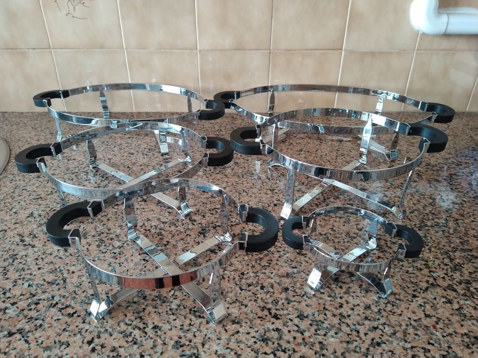 Bases com pegas para tachos taças travessas casa restaurante hotel