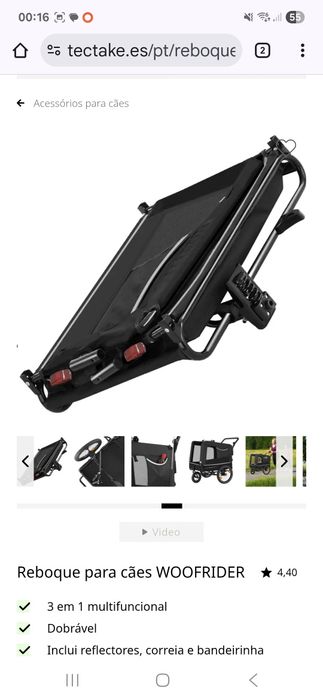 Carro Reboque para cães WOOFRIDER