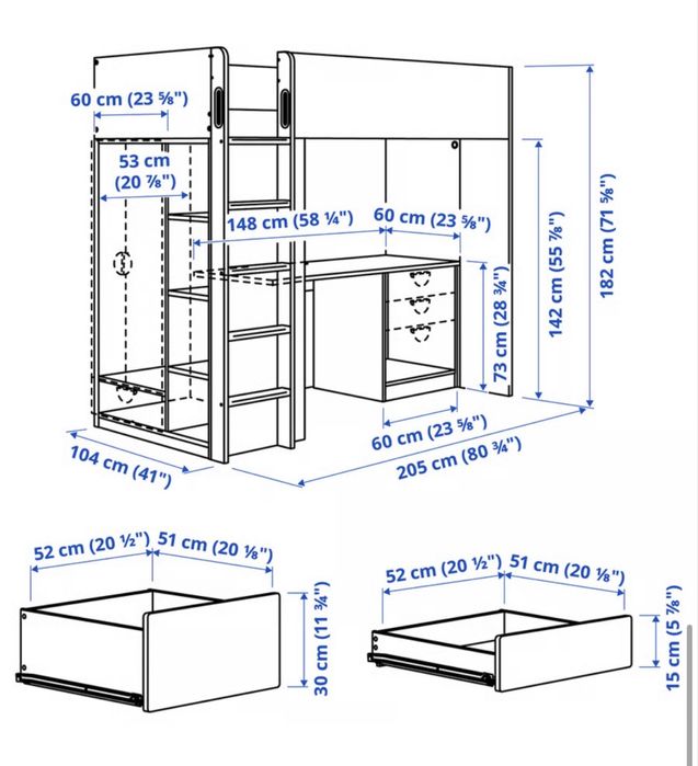 Łóżko piętrowe dziecięce