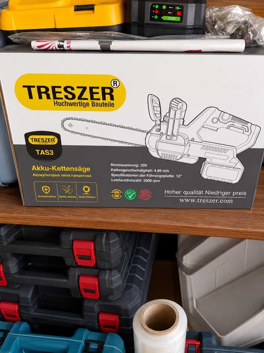 Акумуляторна ланцюгова пилка TRESZER TAS3