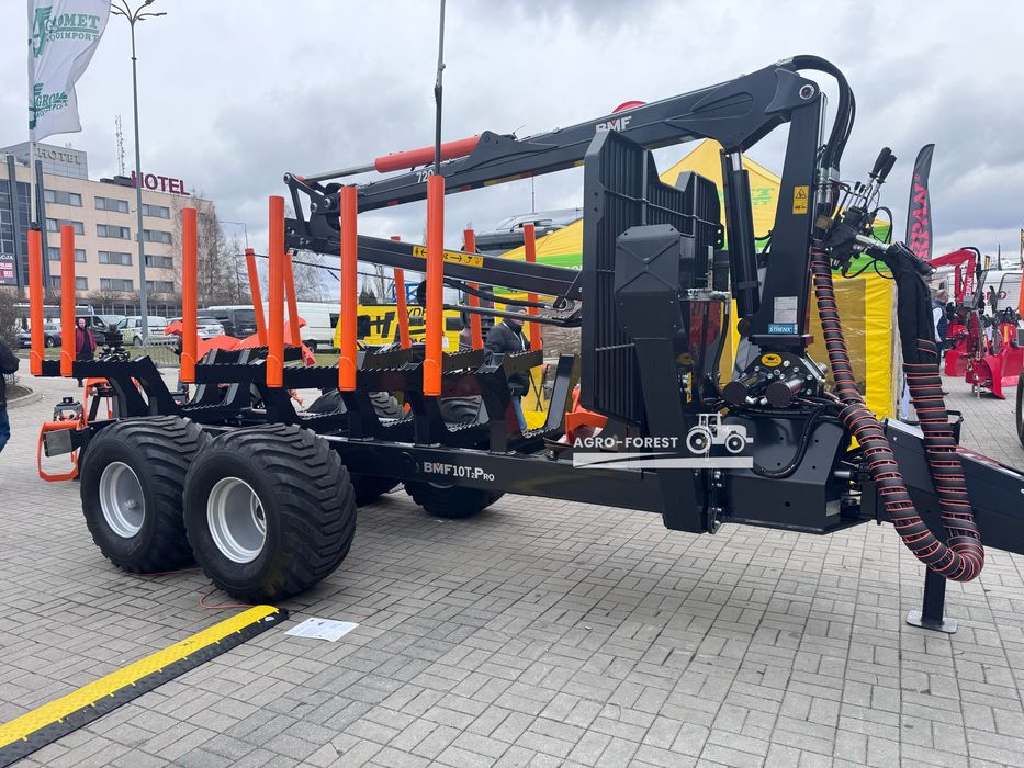 BMF 10T2 PRO 720 Przyczepa Leśna Zrywkowa Leasing24h  12T2PRO 14T2PRO
