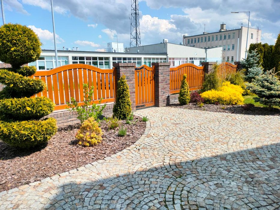 Brama, płot drewniany, ogrodzenie drewniane