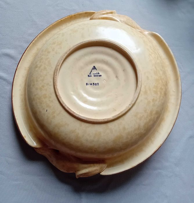 Ceramiczna misa - patera, Carstens - Uffrecht, I połowa XX w.