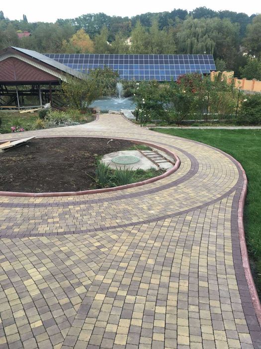 Укладка тротуарной плитки, водоотвод, геодезия, благоустройство