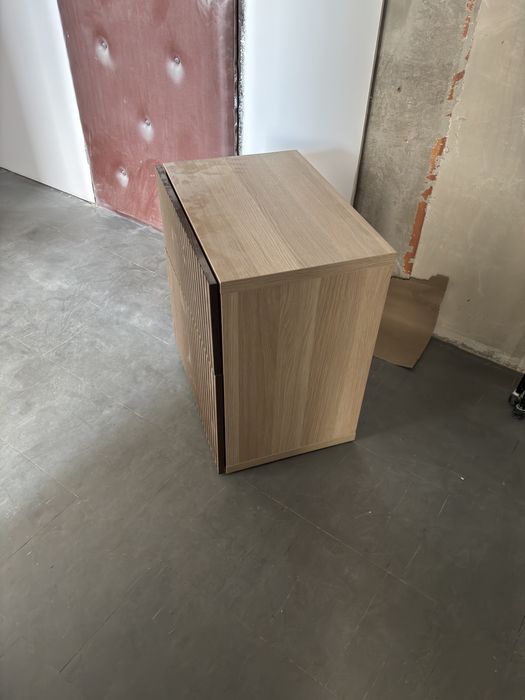 IKEA besta, komoda szuflady okleina dębowa ryflowana