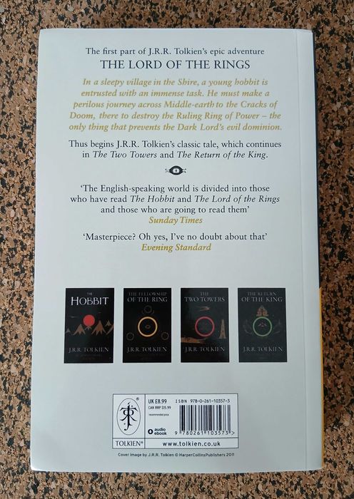 Livro - The Fellowship Of The Ring (J.R.R. Tolkien)