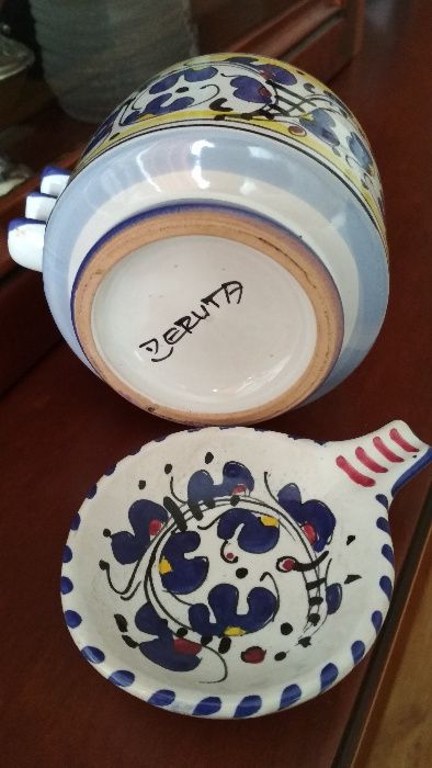 Artesanato em cerâmica versátil pintado a mão - Apoio colher ou outro