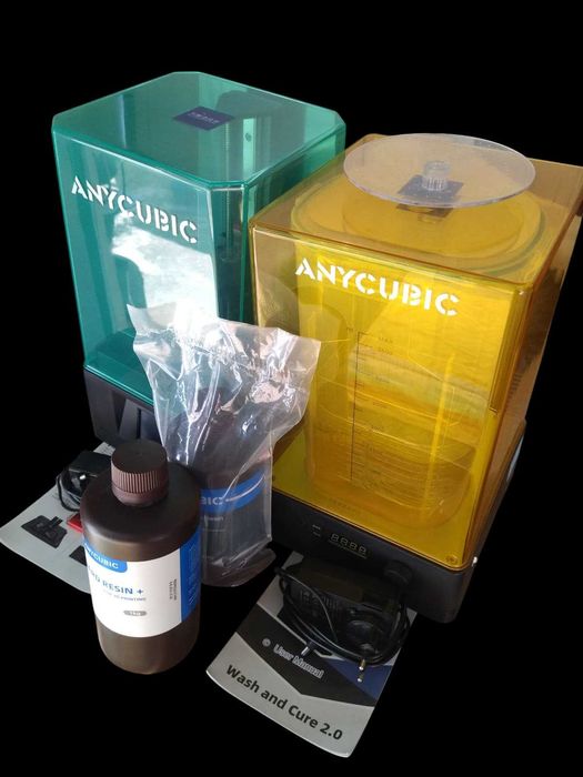 Resin Printer & ANYCUBIC Cleaning/UV Curing Station + 1.5L Resin64553031572097122