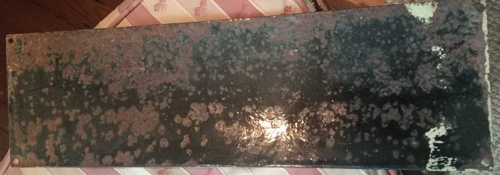 Antiga Placa Chapa Esmalte