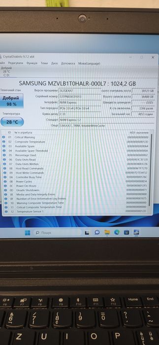 Ноутбук Lenovo ThinkPad P51 i7-7820HQ 32Gb DDR4 Nvidia Quadro M2200 4Gb