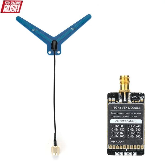 Rush VTX 1.2 / 1.3 gHz 1.6W Відеопередавач для FPV